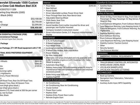 New 2026 Chevrolet Silverado 1500 Custom Trail Boss w/ LPO, Dark Essentials Package image 2