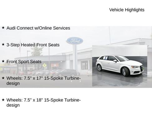 Used 2016 Audi A3 e-tron Premium Plus w/ Premium Plus Package FWD image 21