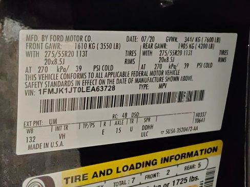 Used 2020 Ford Expedition Max XLT w/ Equipment Group 202A AWD/4WD image 70