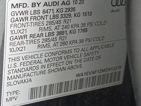 Used 2021 Audi Q8 Premium Plus image 71