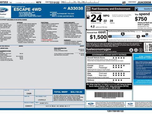 Used 2018 Ford Escape SEL AWD/4WD image 1