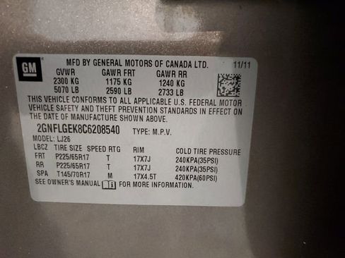 Used 2012 Chevrolet Equinox LTZ w/ LPO, Protection Package image 31