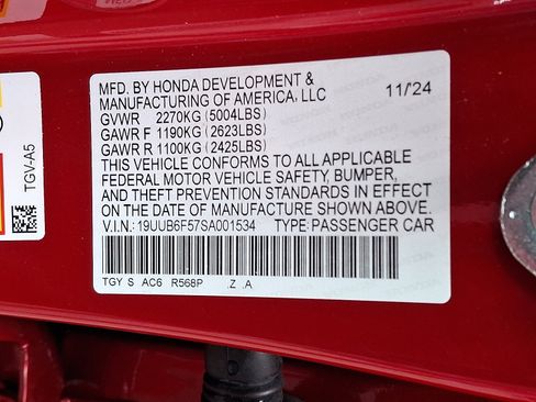 Certified 2025 Acura TLX SH-AWD w/ A-SPEC Pkg image 28