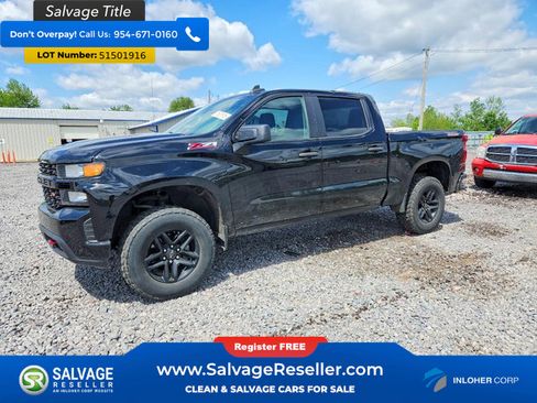 Used 2021 Chevrolet Silverado 1500 Custom Trail Boss w/ Midnight Edition AWD/4WD image 1