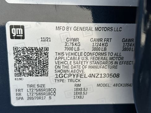 Used 2022 Chevrolet Silverado 1500 LT Trail Boss w/ Bed Protection Package AWD/4WD image 35