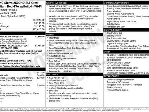 Used 2015 GMC Sierra 2500 SLT w/ All-Terrain HD Package image 2