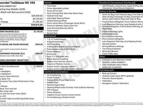 Certified 2025 Chevrolet TrailBlazer RS w/ Convenience Package AWD/4WD image 28