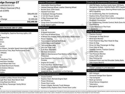 Used 2025 Dodge Durango GT image 2