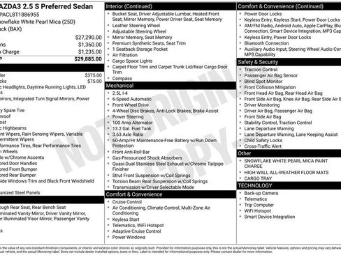 New 2026 MAZDA MAZDA3 2.5 S Sedan w/ Preferred Pkg FWD image 31