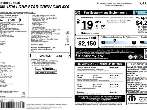 Used 2022 RAM 1500 Lone Star AWD/4WD image 37