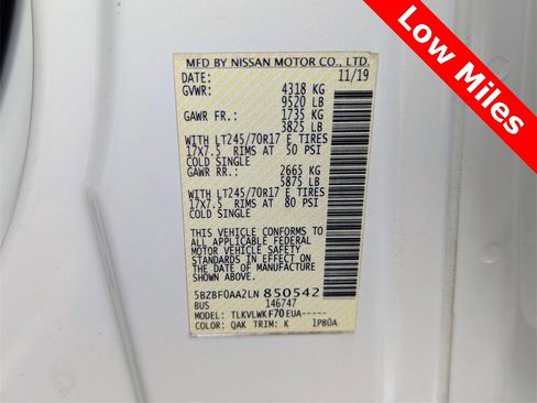 Used 2020 Nissan NV 3500 S image 29