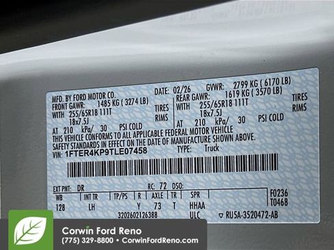 New 2026 Ford Ranger Lariat w/ FX4 Off-Road Package image 34