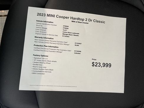 Used 2023 MINI Cooper 2-Door Hardtop image 16