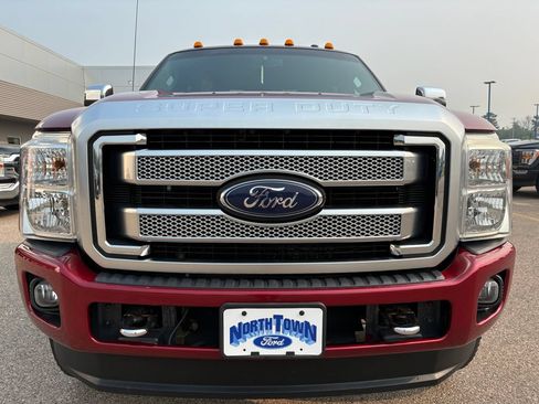 Used 2015 Ford F350 Platinum w/ Snow Plow Prep Package AWD/4WD image 3