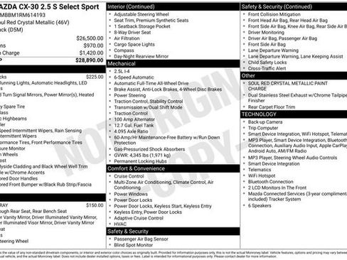 Used 2024 MAZDA CX-30 AWD 2.5 S w/ Select Sport Pkg image 11