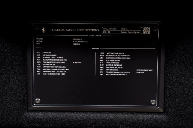 Certified 2025 Ferrari Roma Spider RWD image 21
