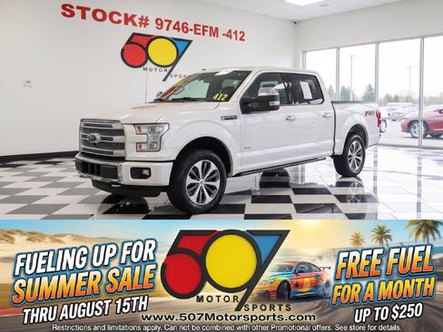Used 2015 Ford F150 Platinum w/ Equipment Group 701A Luxury AWD/4WD image 1
