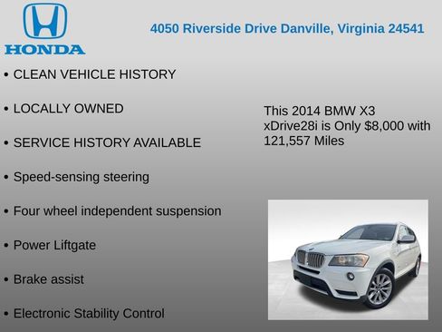 Used 2014 BMW X3 xDrive28i AWD/4WD image 7