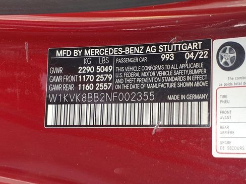 Certified 2022 Mercedes-Benz SL 63 AMG 4MATIC image 27