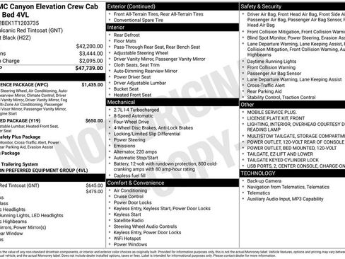 New 2026 GMC Canyon Elevation w/ Convenience Package AWD/4WD image 5