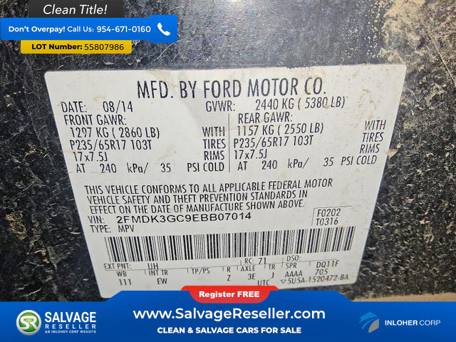 Used 2014 Ford Edge SE w/ Equipment Group 101A FWD image 16