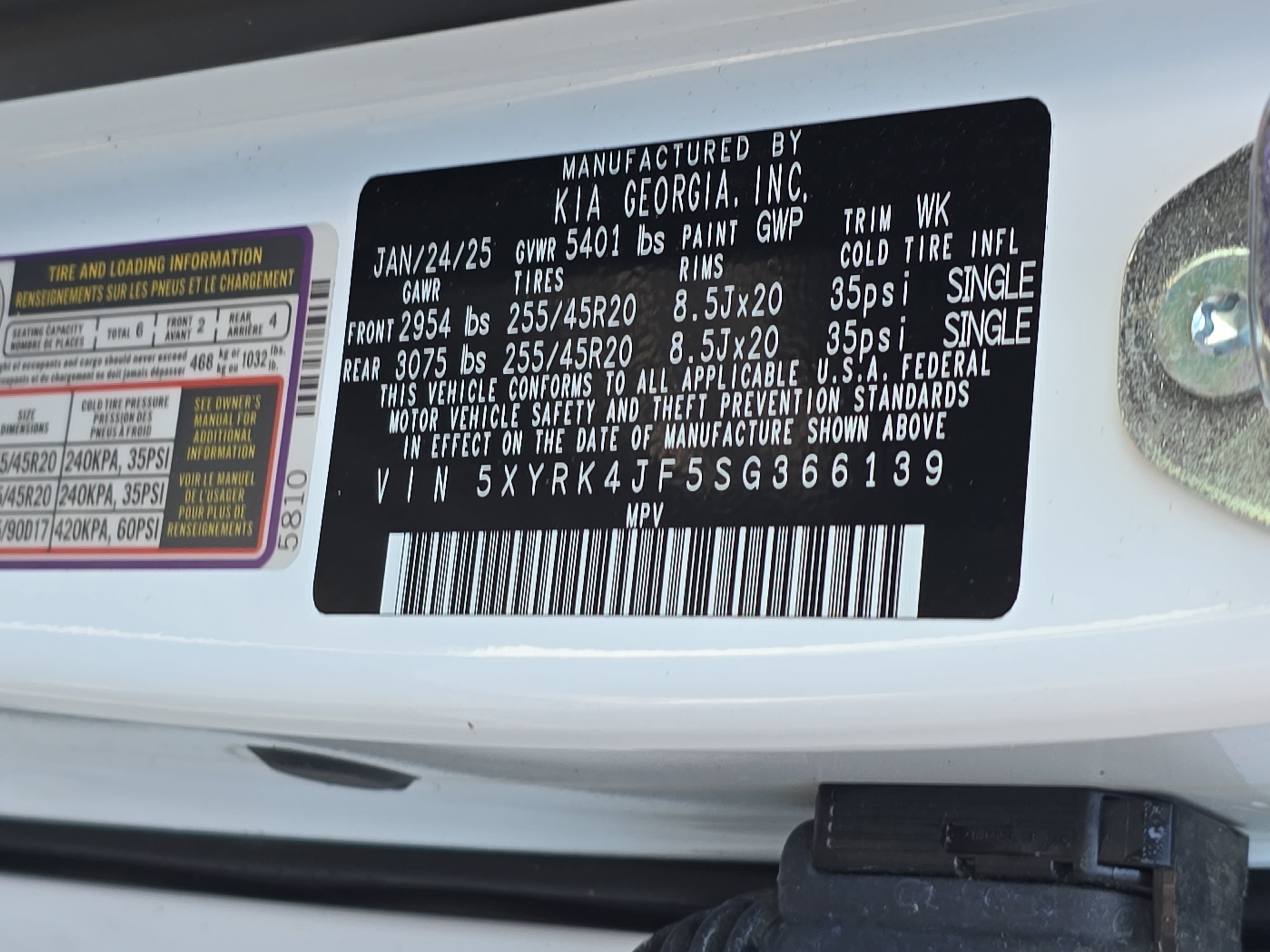 Used 2025 Kia Sorento SX FWD image 40