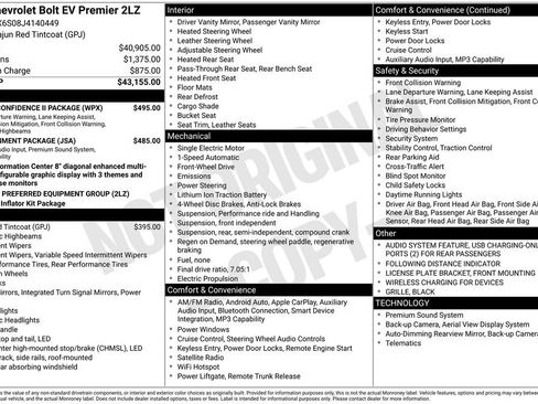 Used 2018 Chevrolet Bolt Premier w/ Driver Confidence II Package FWD image 17