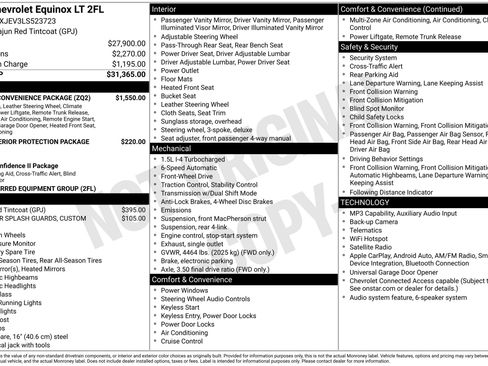 Used 2020 Chevrolet Equinox LT w/ Driver Convenience Package FWD image 42