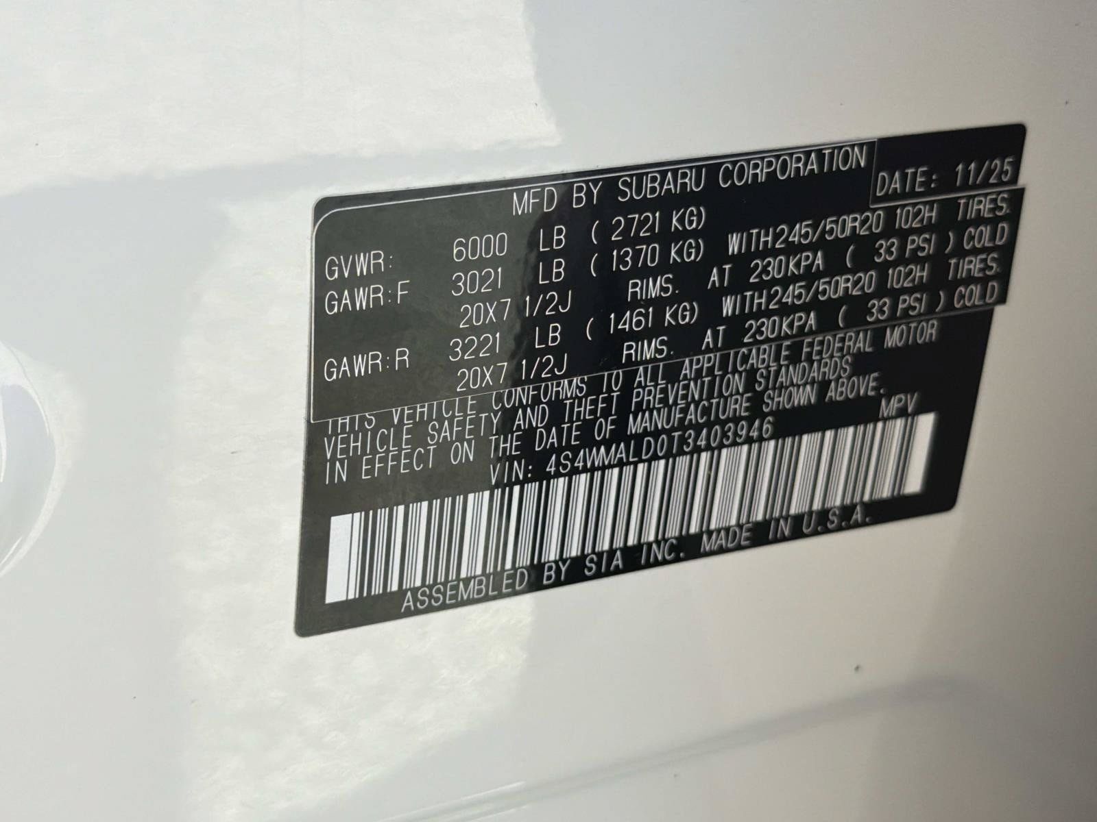 Certified 2026 Subaru Ascent Bronze Edition AWD/4WD image 36