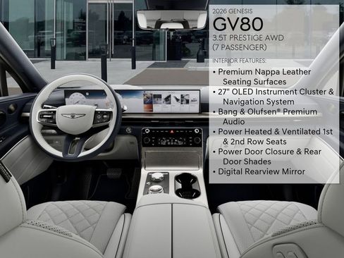 New 2026 Genesis GV80 3.5T Prestige AWD/4WD image 17