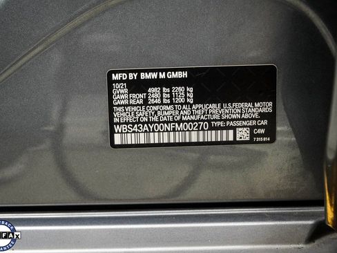 Used 2022 BMW M3 Competition w/ Executive Package image 43