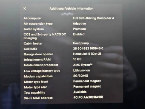 Used 2024 Tesla Model X AWD/4WD image 3