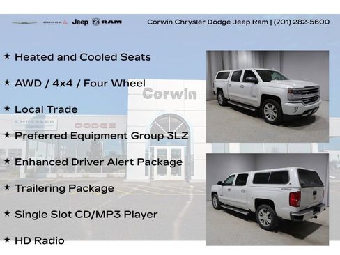 Used 2017 Chevrolet Silverado 1500 High Country AWD/4WD image 8