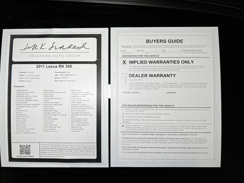 Used 2011 Lexus RX 350 AWD w/ Premium Pkg image 43