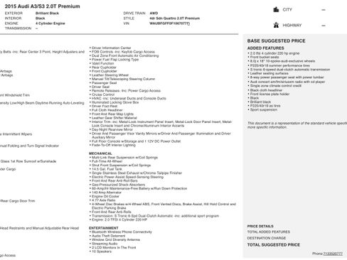 Used 2015 Audi A3 2.0T Premium w/ Cold Weather Package image 5