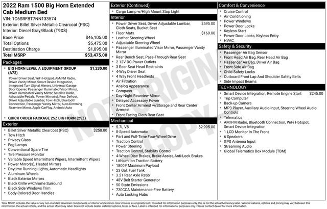 Used 2022 RAM 1500 Big Horn AWD/4WD image 30