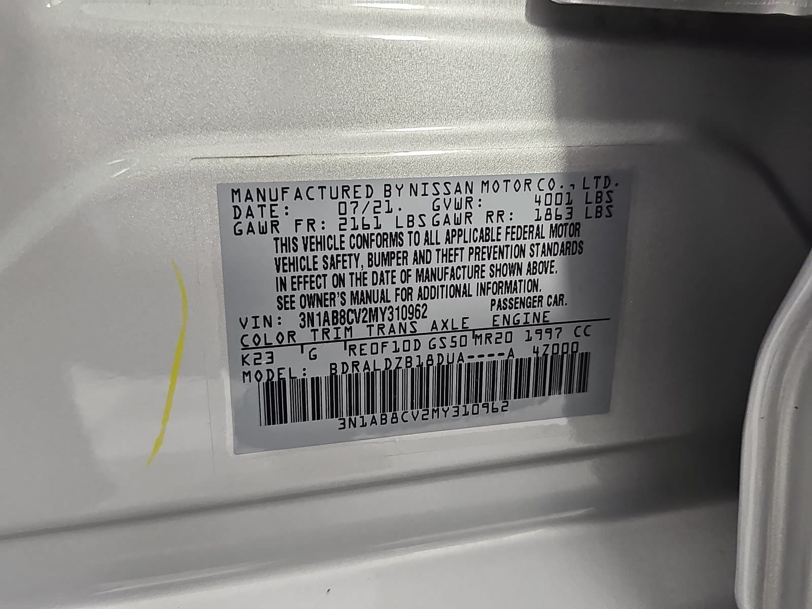 Used 2021 Nissan Sentra SV FWD image 29