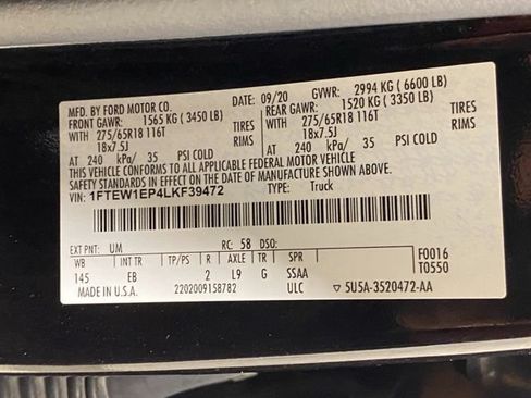 Certified 2020 Ford F150 Lariat AWD/4WD image 31