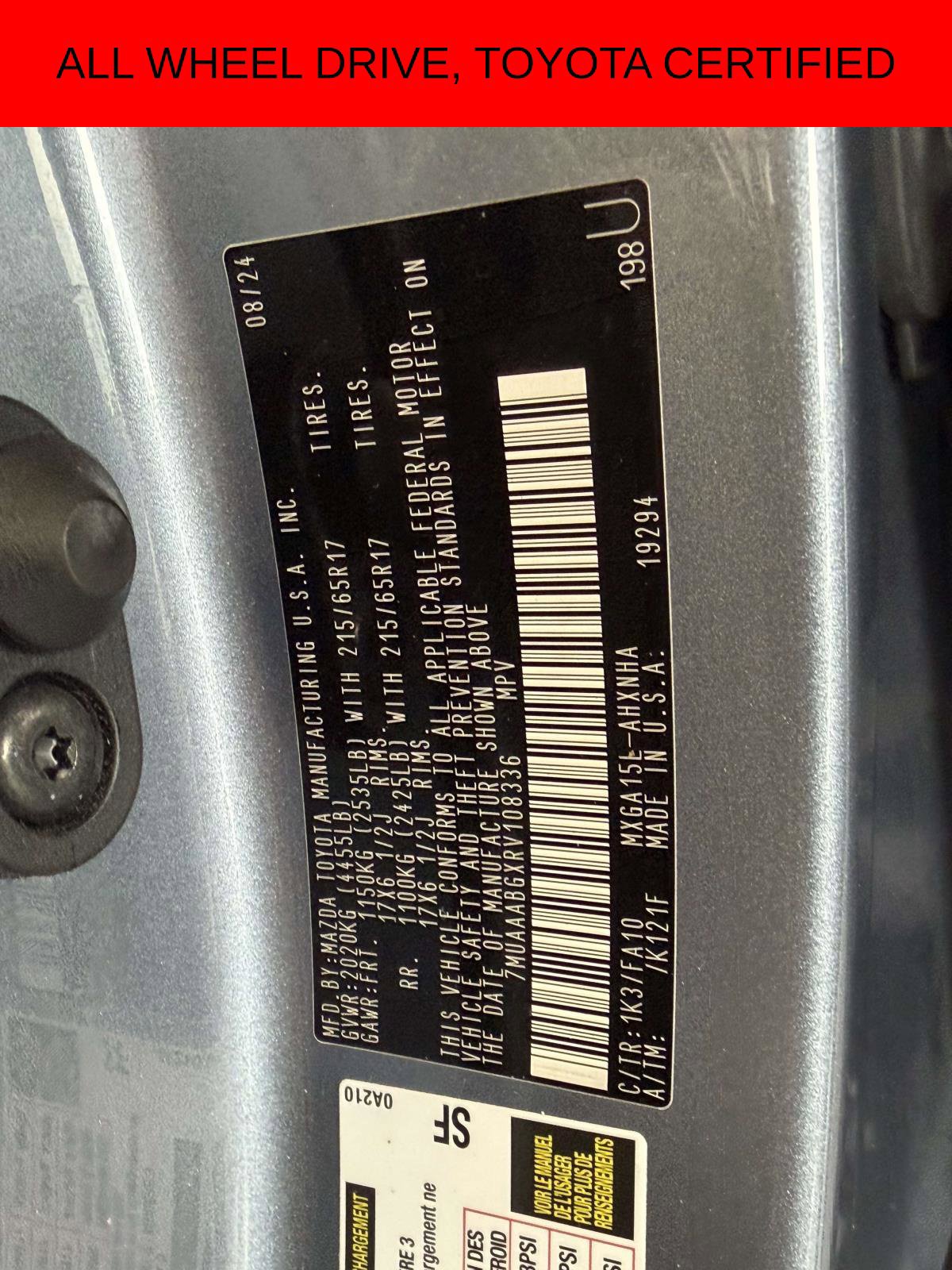 Certified 2024 Toyota Corolla Cross L AWD/4WD image 20