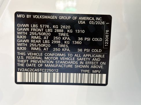 New 2026 Volkswagen Atlas Cross Sport SEL R-Line AWD/4WD image 20