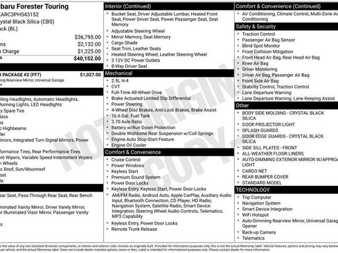 Used 2023 Subaru Forester Touring w/ Popular Package #2 AWD/4WD image 6