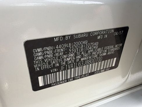 Used 2018 Subaru WRX Limited image 30