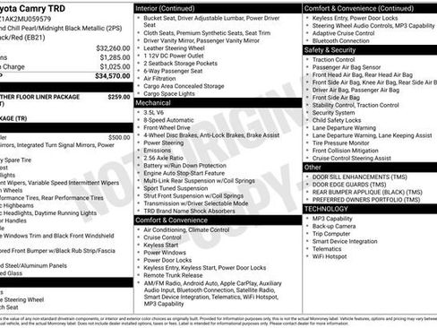 Used 2021 Toyota Camry TRD image 10