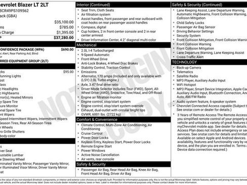 Used 2023 Chevrolet Blazer LT w/ Driver Confidence Package FWD image 32