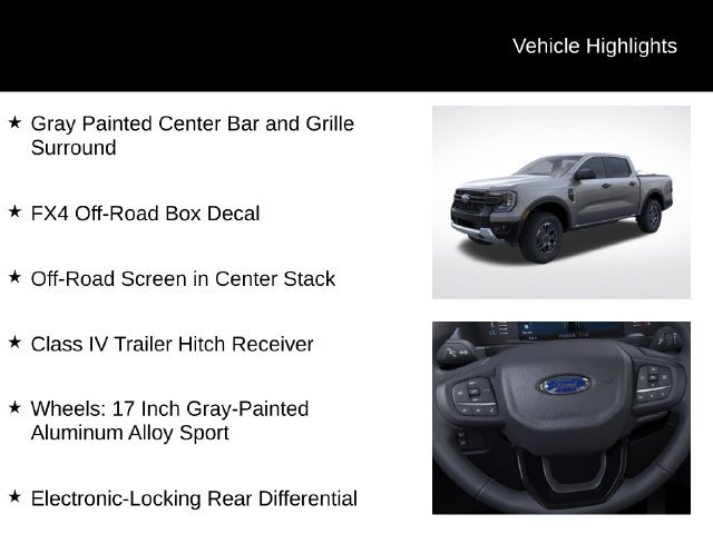 New 2026 Ford Ranger XLT w/ Equipment Group 301A High AWD/4WD image 14