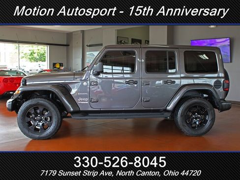 Used 2021 Jeep Wrangler Unlimited Sahara w/ Uconnect 4C Nav & Sound Group AWD/4WD image 7