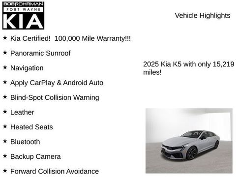 Certified 2025 Kia K5 GT-Line w/ GT-Line Premium Package image 8