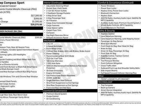 Used 2022 Jeep Compass Sport FWD image 20
