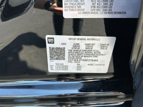 Used 2025 GMC Sierra 2500 Pro w/ 1SA Pro Safety Plus Package AWD/4WD image 34
