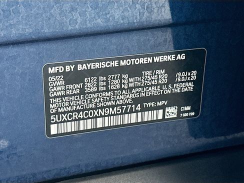 Certified 2022 BMW X5 sDrive40i w/ Parking Assistance Package image 35